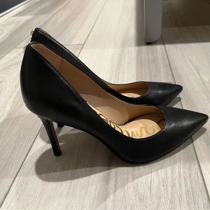 Sam Edelman black leather high heels size 6
